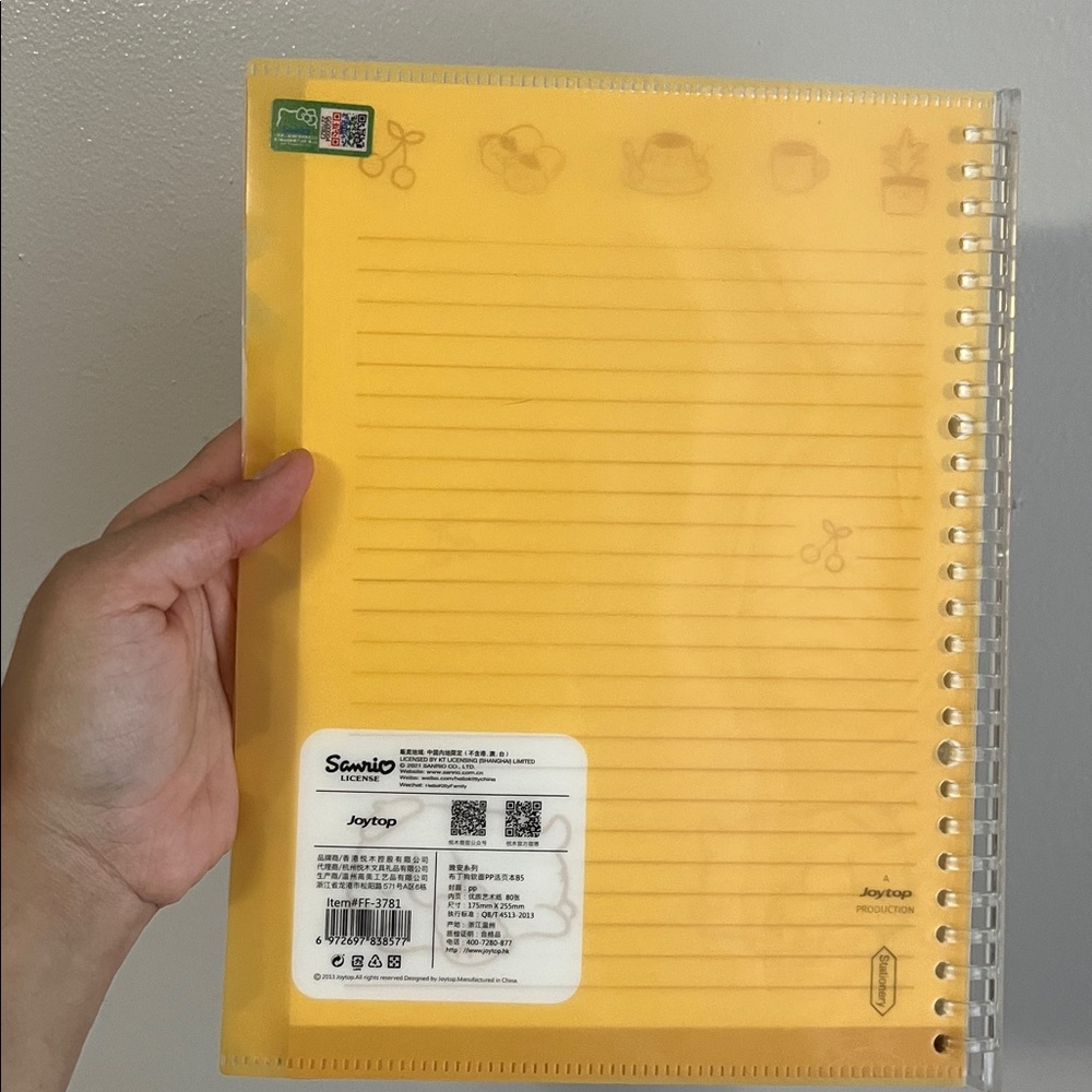 NEW Pompompurin Yellow Spiral Notebook - Picture 5 of 5